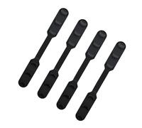 IMIKEYA Boucle de Cordon de Masque Accessoire Simple Anti-serrage 4pcs en Silicone Réglable Extension Pratique à Trois Niveaux pour Hommes et Femmes pour Masque Noir