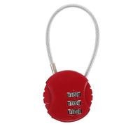 IMIKEYA Cadenas à Combinaison Rouge en Alliage de Zinc Résistant la Coupe pour Casiers de Gym et Bagages en Extérieur Protection Anti-vol Sécurisée