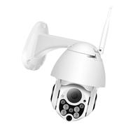 IMIKEYA Caméra IP sans Fil Étanche pour Extérieur Zoom Numérique 4X et Enregistrement Cloud, Plastique Blanc, pour Surveillance Maison et Bureau