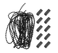 IMIKEYA Chaîne de Perles Noire pour Stores Enrouleurs et Stores Romains Installation Facile Connecteurs de Perles en Pom Lot de 1 Set de Set Fonctionnement Fluide