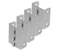 IMIKEYA Charniere Porte Placard en Acier Inoxydable 4pcs, Charnières Pliantes 180 Degrés, Installation Intérieure pour Armoires et Meubles Trous de 4mm
