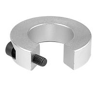 IMIKEYA Collier D'arrêt Bague de Serrage en Alliage D'aluminium Argenté pour Rail Linéaire Résistance et Anti-âge pour Butée sur Arbre de Guidage