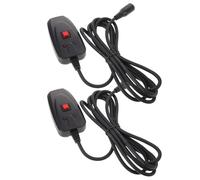 IMIKEYA Contrôleur Filaire Noir pour Machine à Fumée Interface 3 Broches, Activation à Distance, pour Fêtes et Mariages, Pack de 2 Pièces en Plastique
