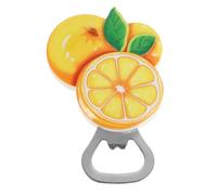 IMIKEYA Décapsuleur Magnétique Orange en Résine et Alliage de Zinc, Design Créatif Fruité Compact pour Réfrigérateur et Décoration Maison