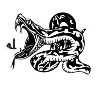 IMIKEYA Décoration Murale Serpent en Fer Noir, Pendentif Artisanal Réaliste pour Maison et Bureau, Ornement Mural Élégant et Résistant