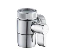 IMIKEYA Déviateur Cuivre 1/2 Pouce Bras Vanne Inverseuse Unique pour Robinet, Montage sur Bras, Remplace L'ancien ou Cassé, Finition Argenté