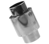 IMIKEYA Dispositif Anti-refoulement pour Conduit de Ventilation Chauffe-eau Gaz, Connecteur en Acier Inoxydable Argenté, Facile à Installer, Sûr et Solide pour Conduit de Cheminée