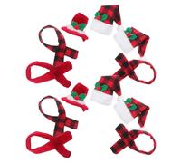 IMIKEYA Ensemble De 12 Chapeau de Père Noël Mini en Tissu pour Bouteilles de Vin et Contenants à Bonbons, Décoration DIY Créative et Ambiance Festive pour Nouvel an et Hôtels