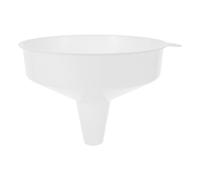 IMIKEYA Entonnoir à large bouche en plastique blanc, pour cuisine et maison, versement facile, transfert de jus, épices et huile dans les bocaux