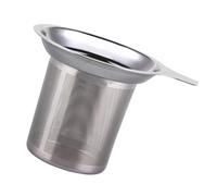 IMIKEYA Filtre à Thé en Acier Inoxydable à Maille Fine avec Poignée Unique, Passoire Réutilisable Reposant Bord Tasse pour Infusion de Thé et Café