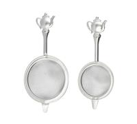 IMIKEYA Filtre à Thé Résistance Haute Température avec Poignée 2pcs en Acier Inoxydable Maille Fine pour Infusion pour Maison et Bureau