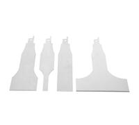 IMIKEYA Lame de Scie Alternative en Acier Inoxydable 4pcs, Outil de Nettoyage pour Raclage et Enlèvement de Rouille, Accessoire pour Grattoirs à Sabres