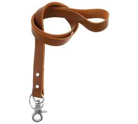 IMIKEYA Lanière en Cuir Vintage avec Porte-clés et Clip Métallique Design Ergonomique Résistant à L'usure pour Badge Professionnel pour Employés et Enseignants