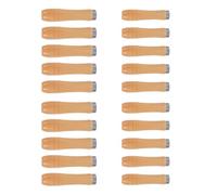 IMIKEYA Lot de 20 manches en bois pour outils, poignée de lime pour le travail du bois, avec collier métallique robuste, pour râpes et outils de coupe, remplacement facile