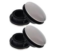 IMIKEYA Lot de 4 Caches-trous pour Robinet D'évier Cuisine en Acier Inoxydable et Pp, Accessoires Faciles à Remplacer, Protection Anti-fuite pour Évier Cuisine Noir