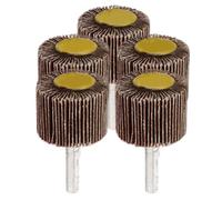 IMIKEYA Lot de 5 Roues à Lamelles Cylindriques en Toile Abrasive pour Polissage et Restauration de Surface Métal, Résistant à L'usure, pour Fabrication Mécanique et Rénovation de Meubles