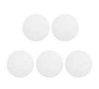 IMIKEYA Lot de 5 Tapis Ronds en Silicone Isolants Thermiques Multifonctions pour Cuisson Vapeur Traditionnelle Tapis de Vapeur Blanc Adaptés Cuisine