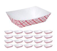 IMIKEYA Lot de 50 Bateaux à Snacks Jetables en Papier, Design Créatif et Polyvalent, Plateau Alimentaire Pratique pour Bars et Fêtes, Usage Unique