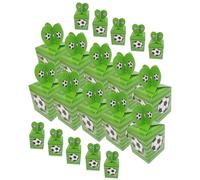 IMIKEYA Lot de 50 Boîtes Présent en Papier Thème Football pour Fête D'anniversaire Garçon, Décoration Festive et Coffrets Bonbons Personnalisés
