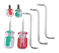IMIKEYA Lot de Tournevis Coudés Z en Acier Chrome-vanadium, Petit Tournevis Plat et Cruciforme Magnétique, pour Espaces Étroits, 1 Set Polyvalent