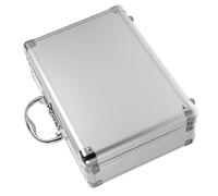 IMIKEYA Mallette Outils en Alliage d'Aluminium avec Poignée et Serrure à Mot de Passe, Valise de Rangement Outillage pour Outils Mécaniques, Usage Domestique et Extérieur