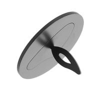 IMIKEYA Manchon Métallique pour Bougie, Couvercle de Bougie en Acier Inoxydable, Noir, Diffuseur de Chaleur, Anti-Goutte de Cire, Ajustement, Décoration Intérieure, Ambiance Maison