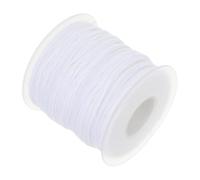 IMIKEYA Mèche de Bougie Ronde en Coton Blanc pour Artisanat Lampe à Huile, Allumage Facile et Flamme Stable, pour DIY et Décoration Maison
