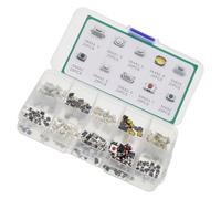IMIKEYA Mini interrupteurs tactiles à bouton-poussoir pour voiture, 250 pcs en plastique, interrupteurs pour voiture, performance stable, modification automobile