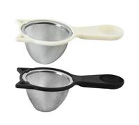 IMIKEYA Passoire à Farine de Soja Réutilisable 2pcs en Pp et Acier Inoxydable, Cuillère Filtrante Multifonction Cuisine Domestique et Professionnelle