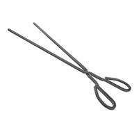 IMIKEYA Pince à Feu en Fer Robuste Design Vintage Allongé et Épaissi, Accessoire Polyvalent pour Campfire et Manipulation de Charbon Noir