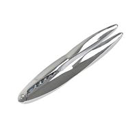 IMIKEYA Pince de Crabe en Acier Inoxydable Argentée, Design Ergonomique Antidérapant pour Casser Pinces de Crabe et Noix, Présent Pratique