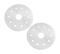 IMIKEYA Plaque D'adaptation Facile à Nettoyer pour Induction en Acier Inoxydable 2pcs, Diffuseur de Chaleur Accessoire Ustensile Cuisine Pratique