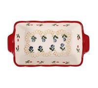 IMIKEYA Plat à Four en Céramique Rectangulaire Élégant pour Cuisson et Service, Grosse Taille Multi-usage pour Fromage et Plats Gratinés