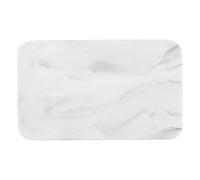 IMIKEYA Plateau Rectangulaire en Céramique à Motif Marbre, Planche à Découper Simple et Élégante pour Servir Gâteau et Sushi en Salle de Réception