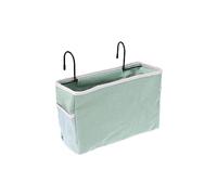 IMIKEYA Pochette De Rangement Suspendue Pour Chevet De Lit Organisateur Feutrine Avec Poche Filet Dacron Capacité Grande Chambre Étudiant Voiture Lit Bleu Lac