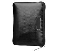 IMIKEYA Pochette de Sécurité pour Piles Portable Noire en Fibre de Verre | Étanche, Ignifuge et Anti- , Format Sacoche Polyvalente, pour Appareils et Téléphone
