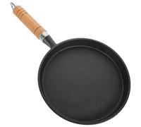 IMIKEYA Poêle à Pancakes en Fer Noir Poignées Latérales Pratiques, Crêpière Antiadhésive Cuisine à Domicile et Cuisson D'œufs Plat
