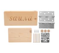 IMIKEYA Poignée de Porte en Bois Jaune pour Sauna et Hammam, Style Rustique | Résiste à L’humidité, Entretien Réduit, Améliore L’apparence, Adaptée aux Portes de Cabine, Usage Extérieur
