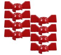 IMIKEYA Poignées de Vanne à Bille avec Trou Plat en Alliage D'aluminium Lot de 8 8x6mm pour Contrôle Précis et Longue Durée, Adaptées aux Systèmes de Plomberie Domestique et Industrielle
