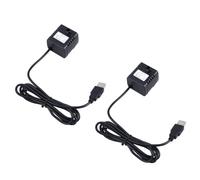 IMIKEYA Pompe à Eau Silencieuse Plastique pour Animaux de Compagnie USB 2pcs Débit Maximum 180l/h, Faible Consommation, pour Fontaine et Refroidissement d'eau