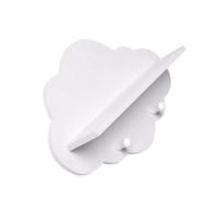IMIKEYA Porte-Manteau avec Décoration Murale Simple Mural Blanc en Panneau Bois-Plastique Robuste avec Rangement pour Divers Objets, pour Organiser la Chambre Salon