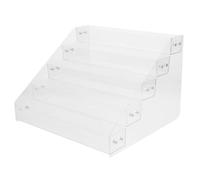 IMIKEYA Présentoir à Optimise l'espace en Acrylique 5 Niveaux, Support Vertical Élégant et Moderne et Affiche Jusqu'à 50 Paquets pour Supermarchés et Placards
