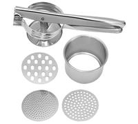 IMIKEYA Presse-purée Argenté Manuel en Acier Inoxydable Multifonction Outil Portable 1 Set pour Hachoir à Patates Douces et Presse-légumes pour Maison et Restaurant
