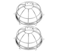 IMIKEYA Protection Pratique en Fer Argenté pour Tête de Gicleur Incendie, Housse Portable 2pcs Adaptée pour Détecteur de Fumée et Couvercle du Transducteur