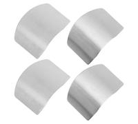 IMIKEYA Protège-doigts Facile D'entretien Cuisine 4pcs en Acier Inoxydable Forme Ergonomique Protection Professionnelle des Doigts pour Chefs en Préparation Culinaire