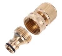 IMIKEYA Raccord Rapide en Laiton 3/4 Pouce pour Tuyau D'arrosage, Connecteur Facile à Attacher et Détacher, Adapté pour Jardinage Robinet et Dispositif D'arrosage