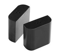 IMIKEYA Salière et Poivrière Design Moderne en Acier Inoxydable Noir avec Couvercle Hermétique et Capacité Généreuse pour Tables à Manger et Occasions Spéciales