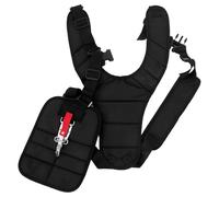 IMIKEYA Sangle de Harnais Double Épaule pour Débroussailleuse avec Bandoulière Matelassée Confortable et Ceinture Ajustable pour Tondeuse Trimmer Cutter