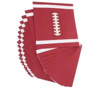 IMIKEYA Serviettes de Table Rugby Marron 20pcs en Papier Absorbant et Doux Design Unique pour Fêtes Familiales et Anniversaires à Thème Football