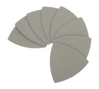 IMIKEYA Set de Papiers Abrasifs Triangulaires 90x90mm en Carbure de Silicium Lot de 8 Compatible Multi-outils, pour Ponçage Humide et Sec du Bois et Plaques de Plâtre